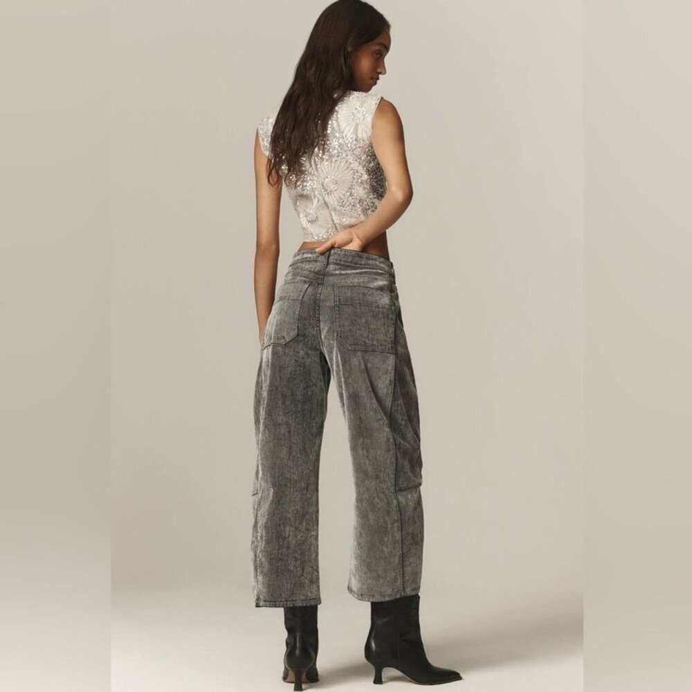NWT Size 30 Tall - The Kenna Heritage Cotton Barrel Jeans Velvet (NWT US$198) - Picture 5 of 16